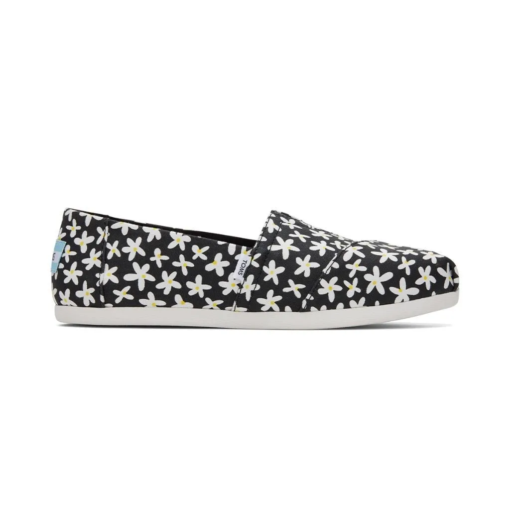 Toms Espadrille Alpargata Women - Black Heritage Canvas