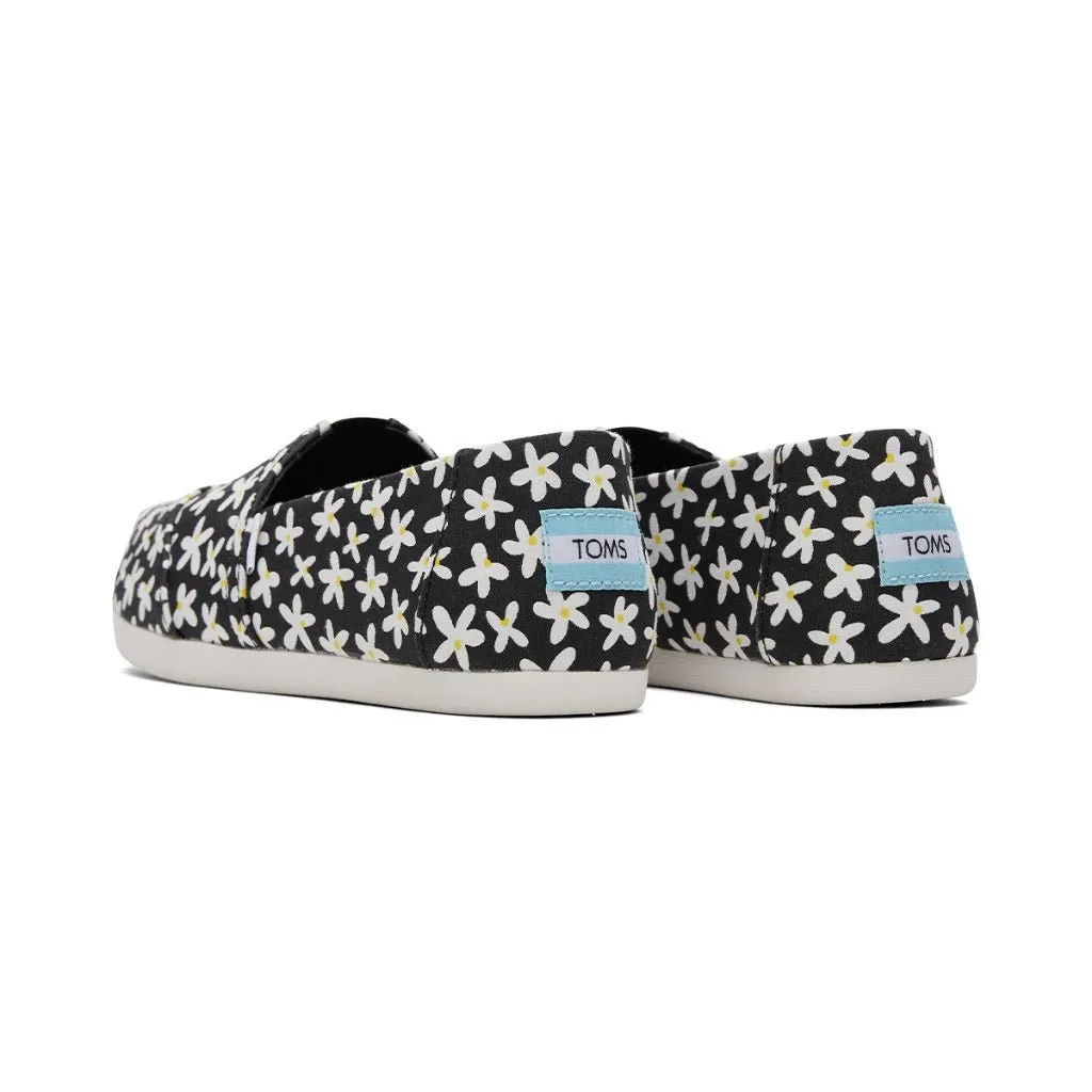 Toms Espadrille Alpargata Women - Black Heritage Canvas