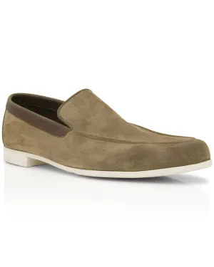 Tyne Suede Loafer in Olive