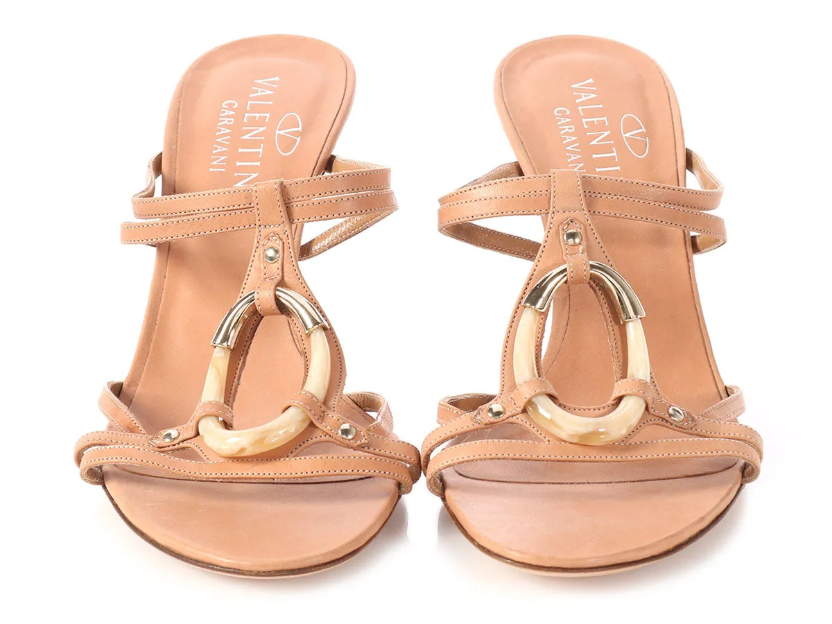 Valentino Beige Strappy Sandals